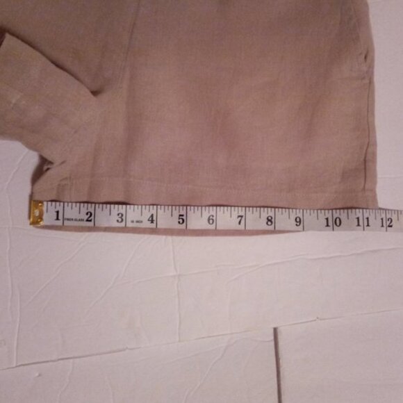 Tahari tan Linen shorts sz XS - Picture 8 of 8